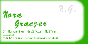 nora graczer business card